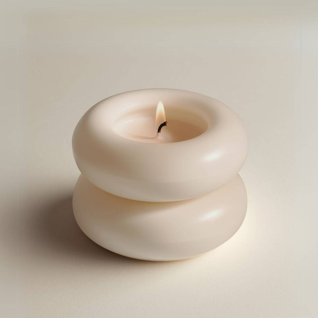 Sophie – Stilvolle Donutkerze – Einzigartige Aromamischung