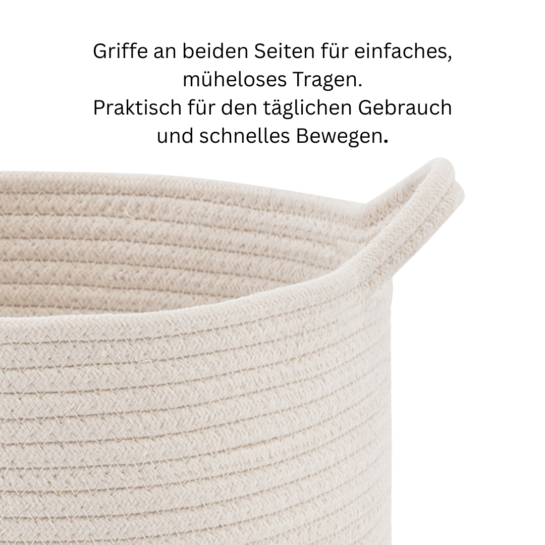 Sophie – Stilvoller geflochtener Handtuchkorb – Platzsparendes Design